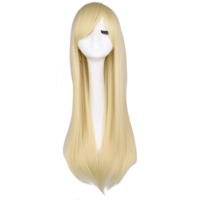 Cosplay Wig Color Long Straight Hair Wig Anime Wig 80cm display picture 7