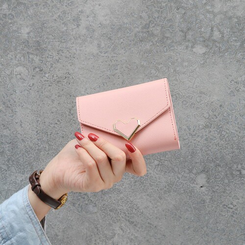 New version of wallet women's short fashion three-fold wallet student fresh and simple mini wallet cross-border wholesale