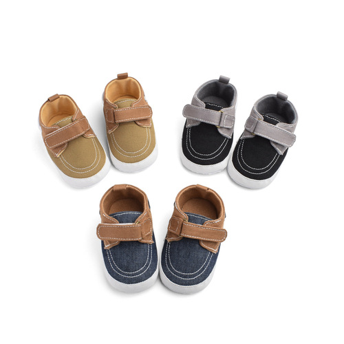 Spring and Autumn Boys' Casual Baby Canvas Shoes, Baby Shoes, First Steps Shoes, Soft Sole, 0-1 Years, D921