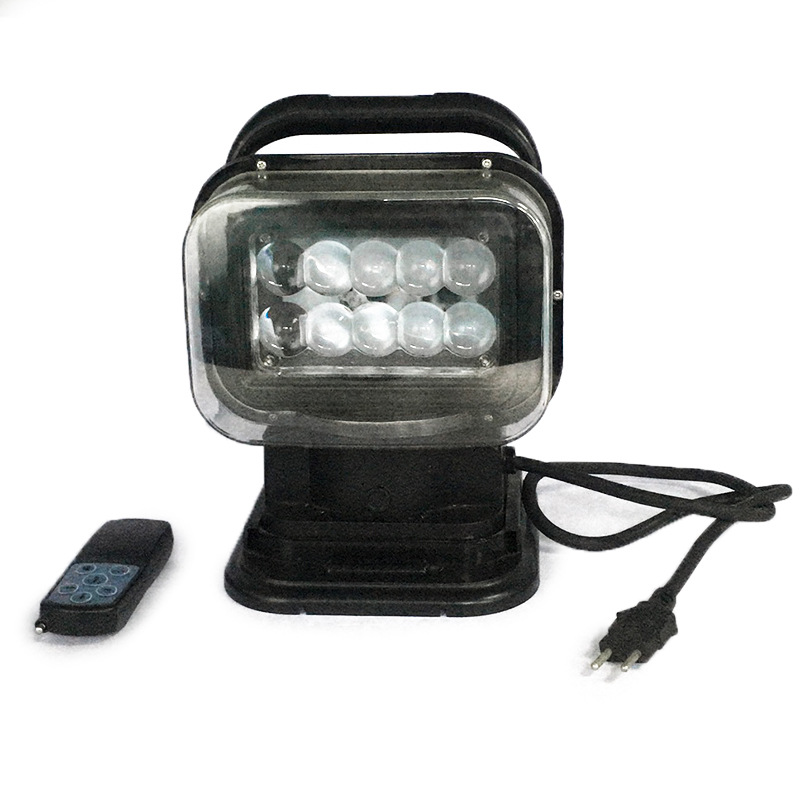 magnet base portable rotate LED Searchlight light Home exchange 220V remote control outdoors Prison