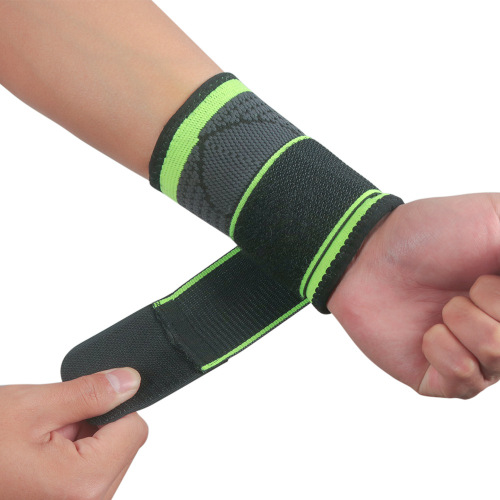 Adjustable pressurized sports wristbands for men and women's wrists basketball badminton gym training sweat-absorbent anti-sprain bandage