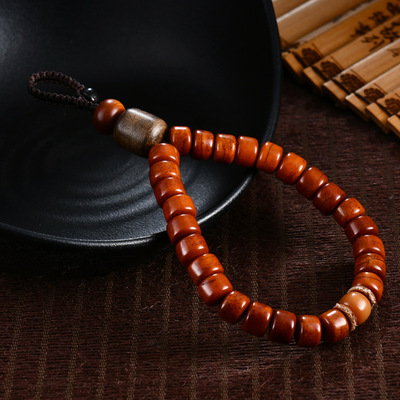 原创骆 驼骨牛骨沉香汽车钥匙扣挂件链包挂男女手绳文玩创意礼品