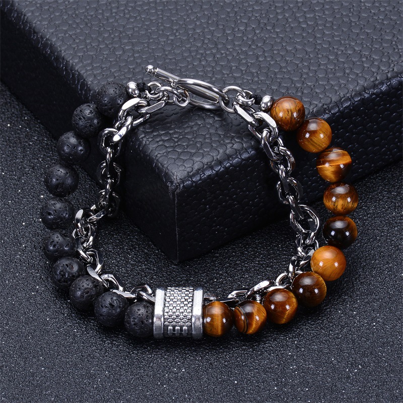 Moda Geométrico Piedra Natural Hecho A Mano Pulsera 1 Pieza display picture 1