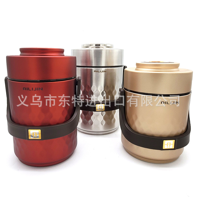 Factory direct sales of stainless steel lunch boxes, vacuum insulated pot, multi-layer sealed lunch boxes, lunch bento boxes, high-end gifts detail image 2