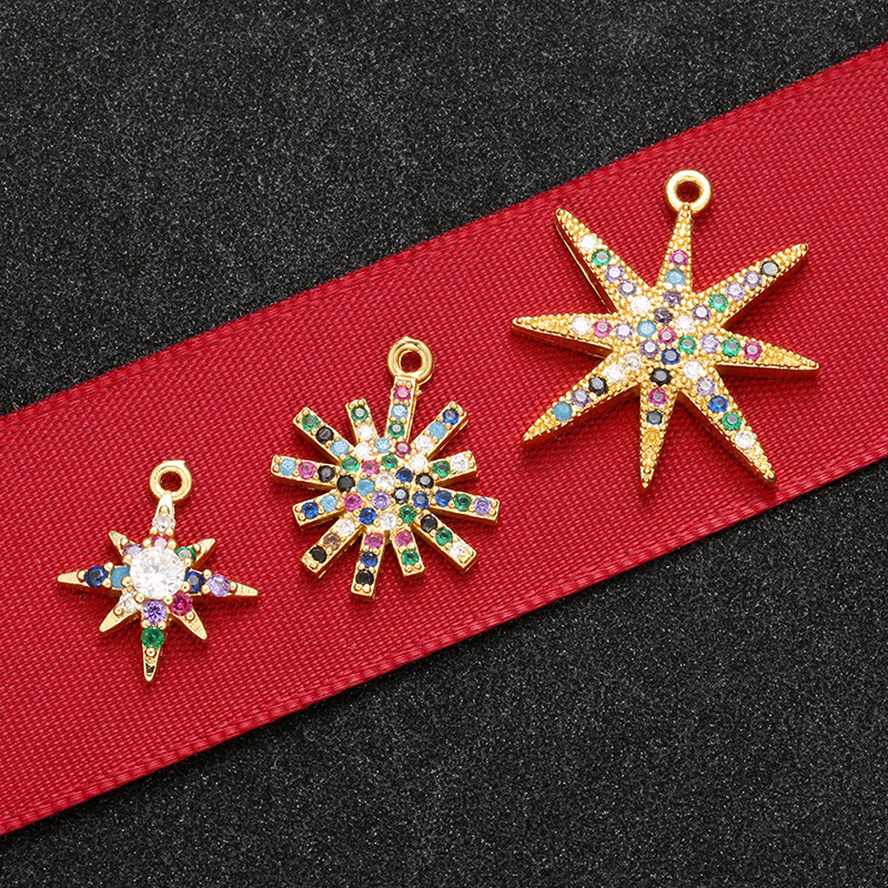 Wholesale Accesorios De Estrella De Diamante De Color Microincrustado Nihaojewelry display picture 1