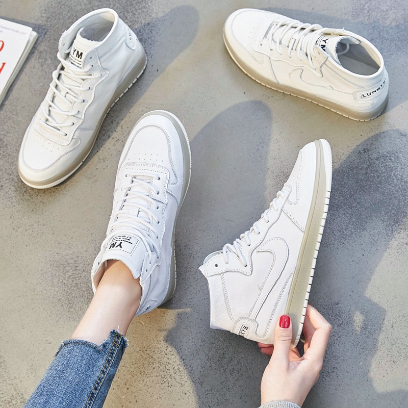 CCVV690-8 new pattern White shoes Spring 2019 Versatile Korean Edition student Gaobang Women's Shoes Flat bottom Casual shoes