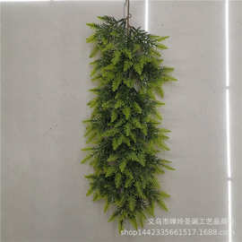 仿真植物仿真松针藤条 圣诞节装饰松藤 植物墙绿植 居家装饰
