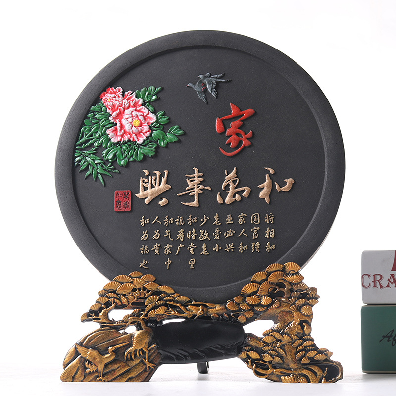 Dragon Boat Festival gift activated carbon carving handicrafts, Chinese retro ornaments, moving gift, living room ornaments wholesale 