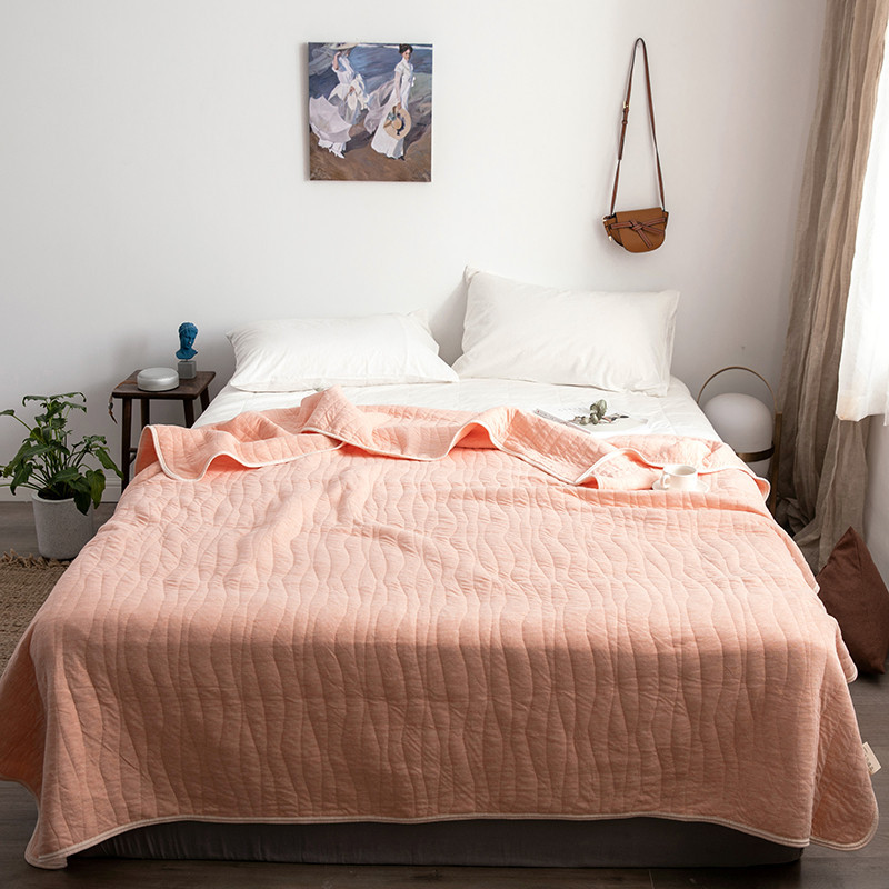 新款针织棉全棉夏凉被天竺棉夏被 针织棉印花空调被 可裸睡被芯|ms