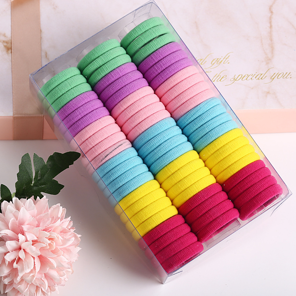 Head Rope Rubber Band Headwear Simple Solid Color Seamless Seam Rope High Elastic Hair Ring display picture 6