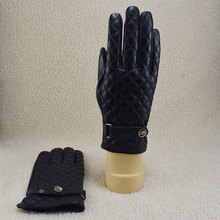 绵羊皮手套男士冬季骑摩托保暖加绒真皮手套开车触屏开车手套