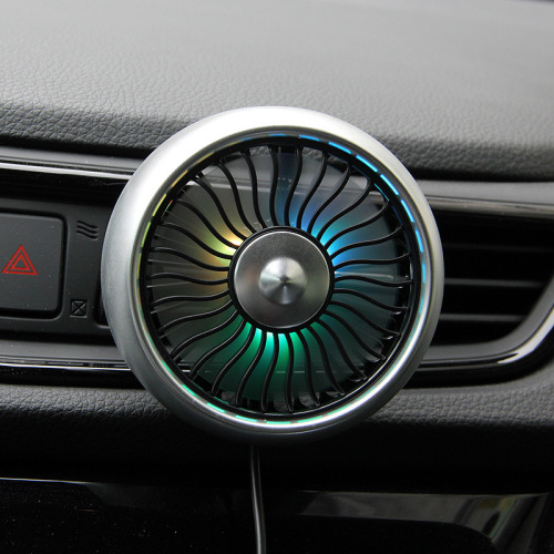 Car Flash F101 Car USB Fan Airflow Light Creative In-Car Automotive Accessories