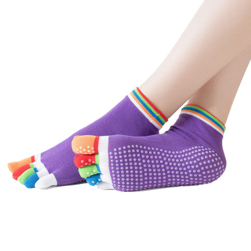 Yoga socks open toe professional dispensing anti-slip women's yoga toe socks split toe socks drop shipping