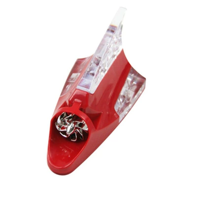vehicle antenna fin burst light decorative light - red