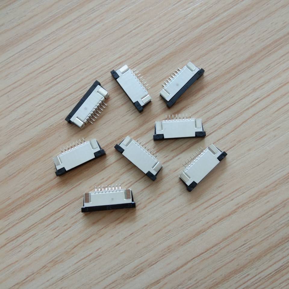 供应连接器SH1.0-8P抽拉下接 卧贴米黄色 连接器连接端子