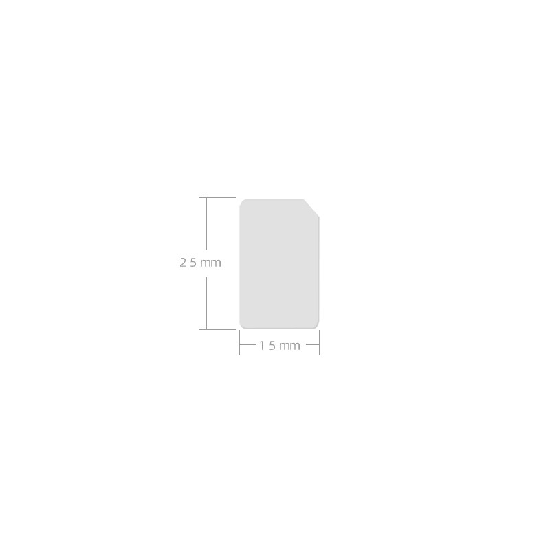 standard SIM Card model MINISIM Card transparent model