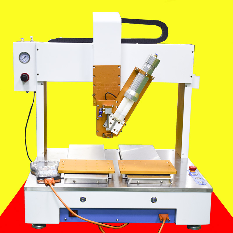 厂家直销双工位 AB1:1胶全自动桌面四轴点胶机器人硅胶三轴点胶机