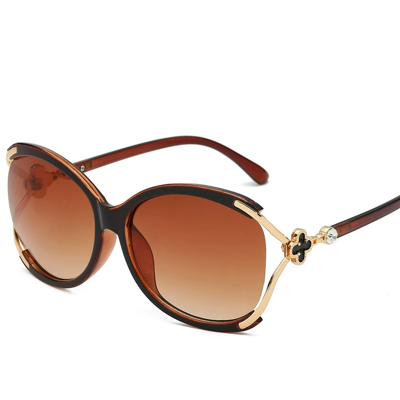 (Wholesale), trend elegant glasses solar-powered, sunglasses, four-leaf clover