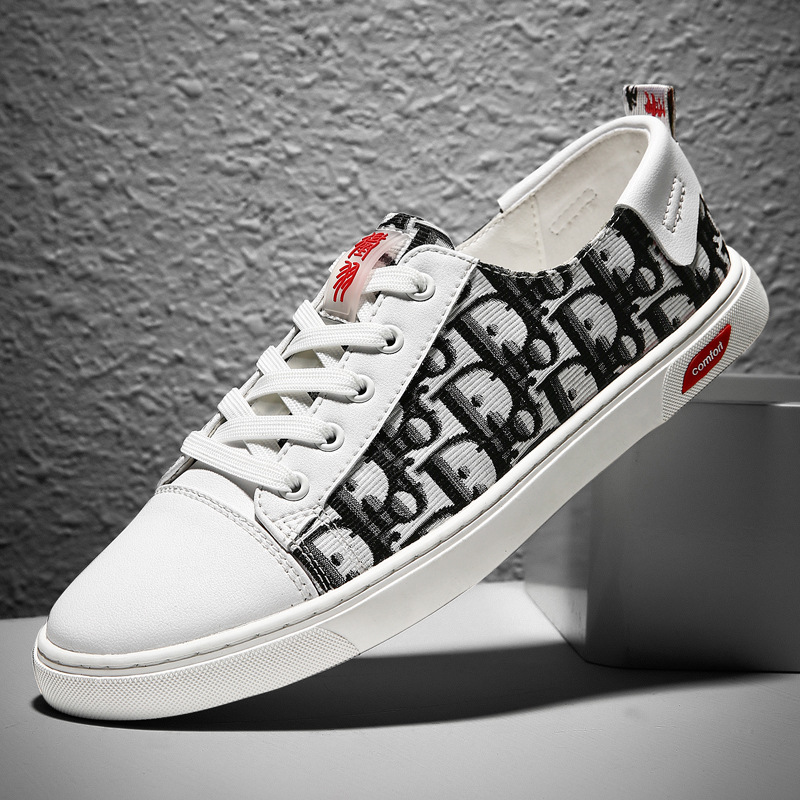 男鞋夏季新款韩版潮流百搭鞋子男潮鞋网红真皮小白鞋大码休闲鞋男|ms