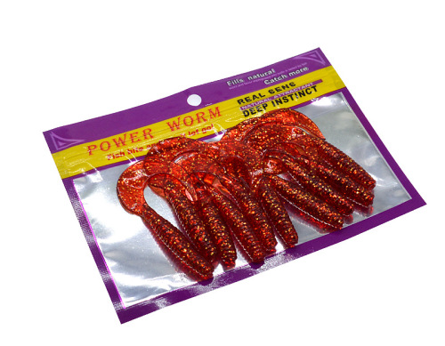 Wholesale 7cm curly tail maggot fat boy single tail soft worm 10 pack Luya bait fresh water soft bait fishing gear