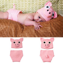 儿童摄影服装婴儿套装小猪造型服装宝宝影楼拍照新款