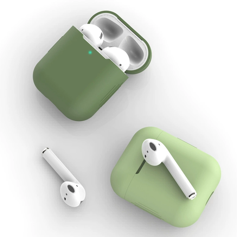 Apple, compatible headphones, silicone wireless protective case, box charging, bluetooth