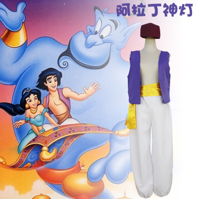 Halloween cos The one thousand one night Aladdin cosplay Aladdin prince costume goods in stock On behalf of