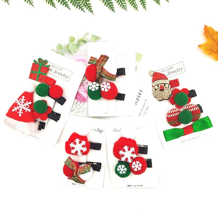 50g Weight Christmas Festival Women's Gender Cute Style Cute Women's Hair Clips 6