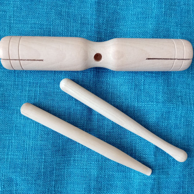 Instrumento de percusión para Niños bajo alto doble tubo de sonido registro doble tubo de sonido instrumento musical para niños juguete de enseñanza de jardín de infantes. 14