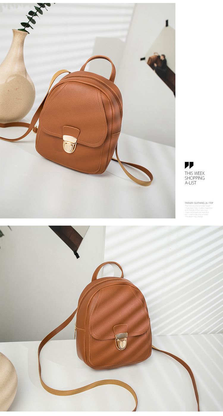Women's Gender Solid Color Daily Street Women's Backpack