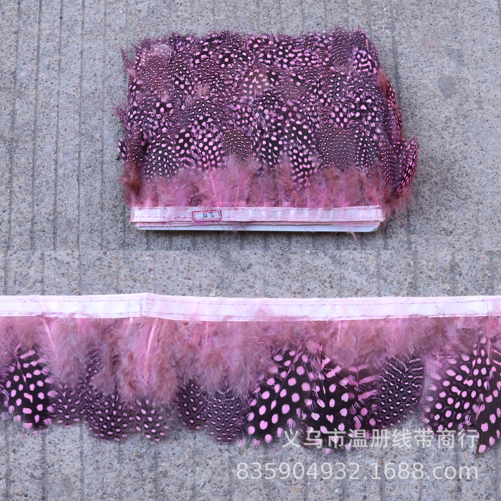 温册羽毛销售配饰珍珠毛布边多色可选 舞台演出配饰生产耳环配饰详情图13