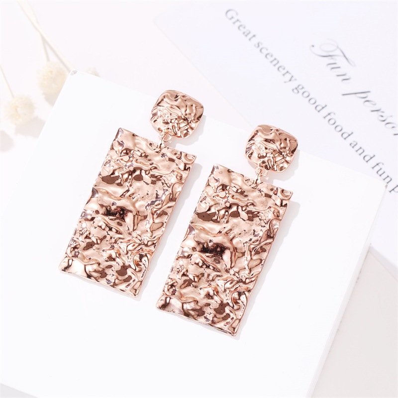 Fashion Geometric Plating Alloy No Inlaid Earrings Ear Studs display picture 3