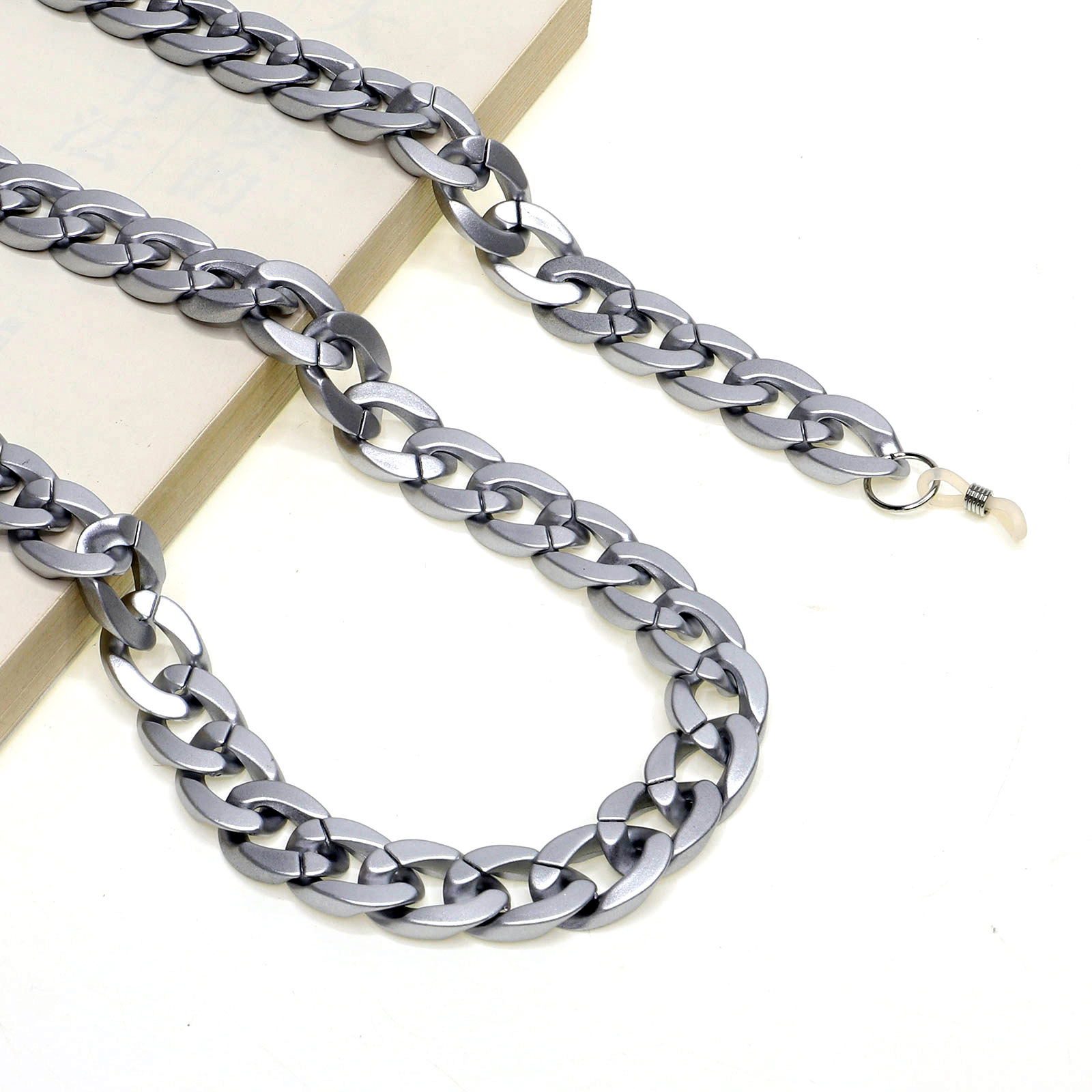 58g Weight Gold, Silver, Black Color Fashion Acrylic Matte Glasses Chain 8