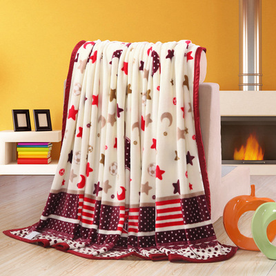 珊瑚絨毛毯 加厚雲貂絨毯子 法蘭絨床單法萊絨毛毯冬季保暖禮品毯