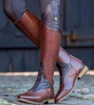 2021 трансграничная Внешняя торговля высокие сапоги на низком каблуке с квадратным каблуком, цвет соответствует Knight Boots оптовая продажа с фабрики AliExpress мужские сапоги