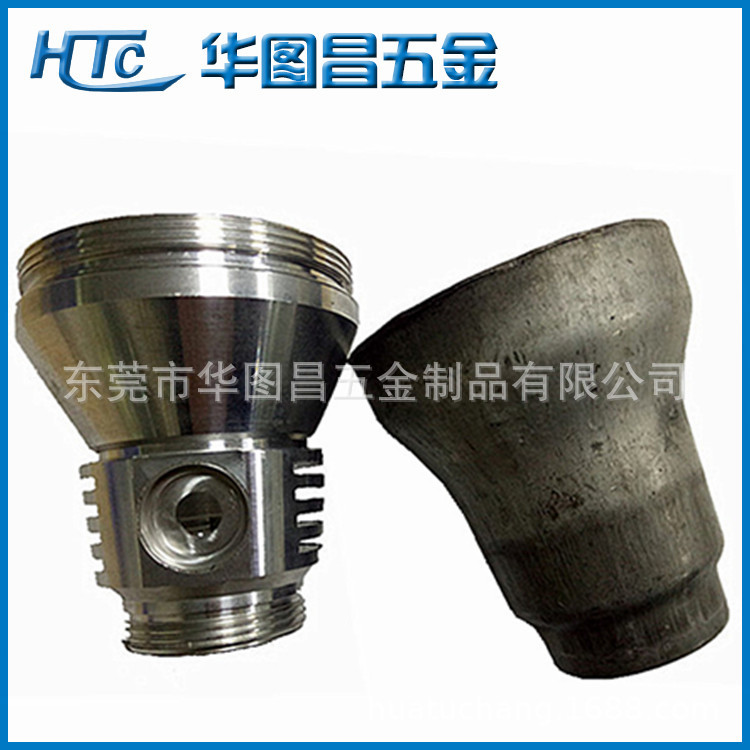 专业高端五金配件锻造铝合金手电筒电头灯罩外壳CNC加工铝材精工