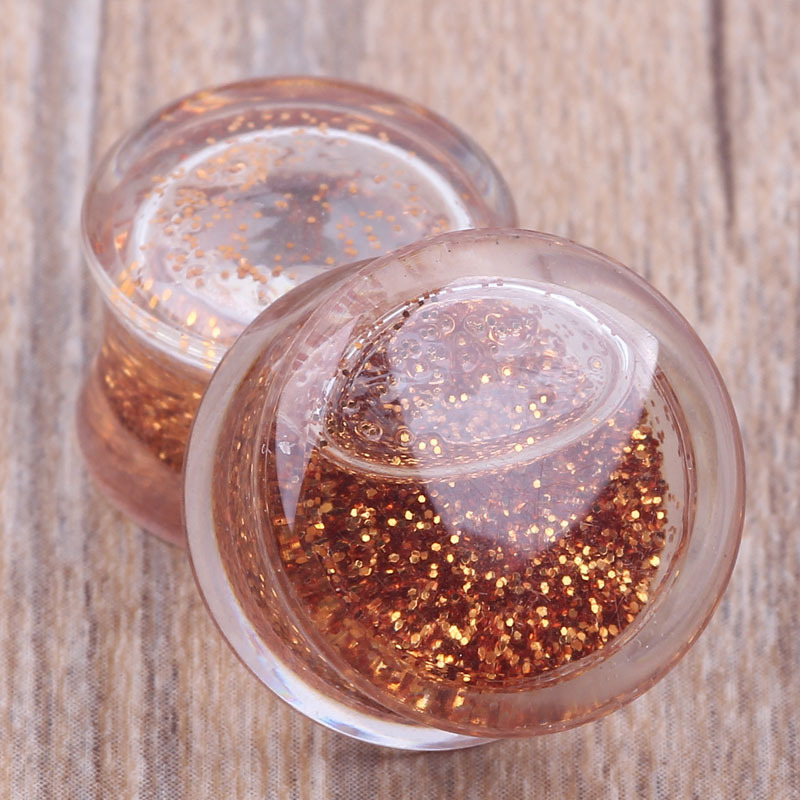 Transparent Acrylic Ear Expander Earring - Geometric 16MM Plug for Stretched Ear Piercing Jewelry detail image 7