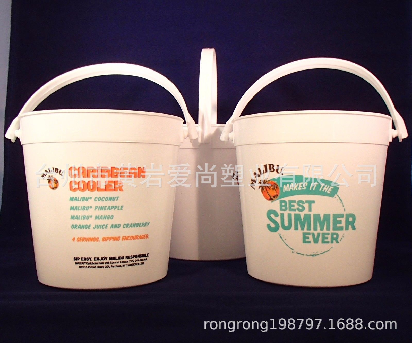 【厂家热销】外销美国沃尔玛食品级无毒无气味精美32oz桶带提手