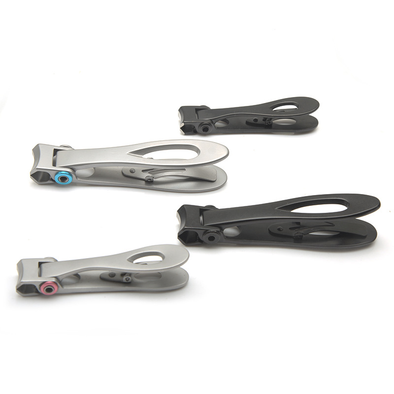 En stock en caja de gran apertura cortaúñas de acero inoxidable cortaúñas de una sola boca grande cortaúñas traje accesorios de negocios