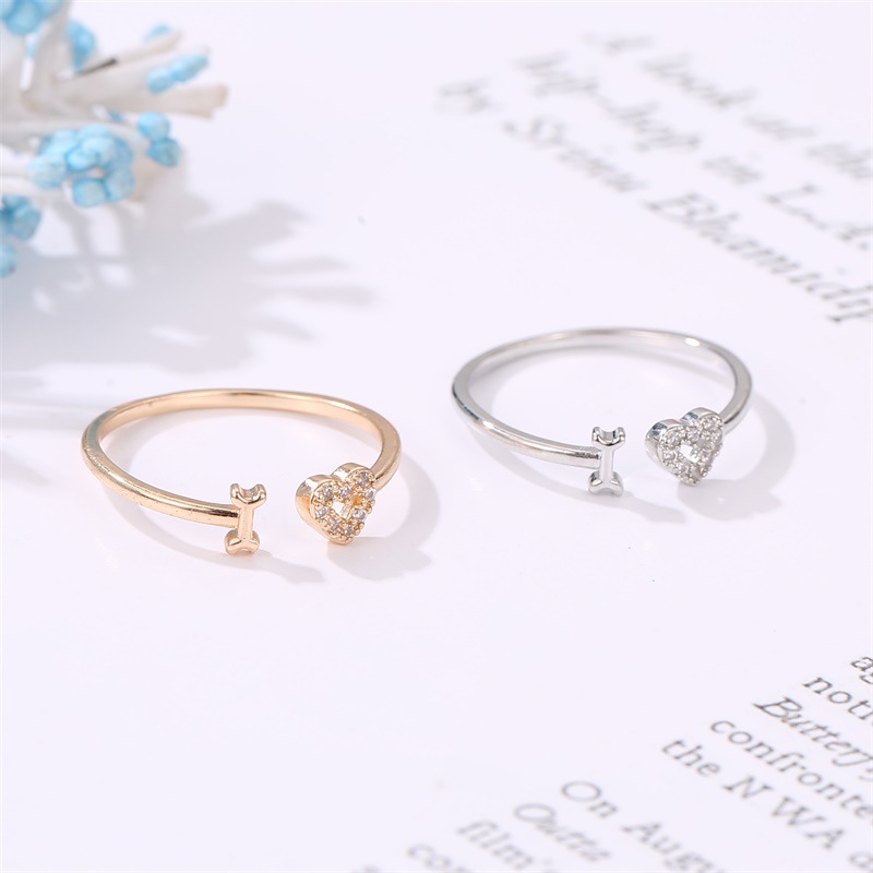New Ring Fashion Letter Jewelry Personalized Love Women's Single Ring Trend Love Opening Couple Ring display picture 3