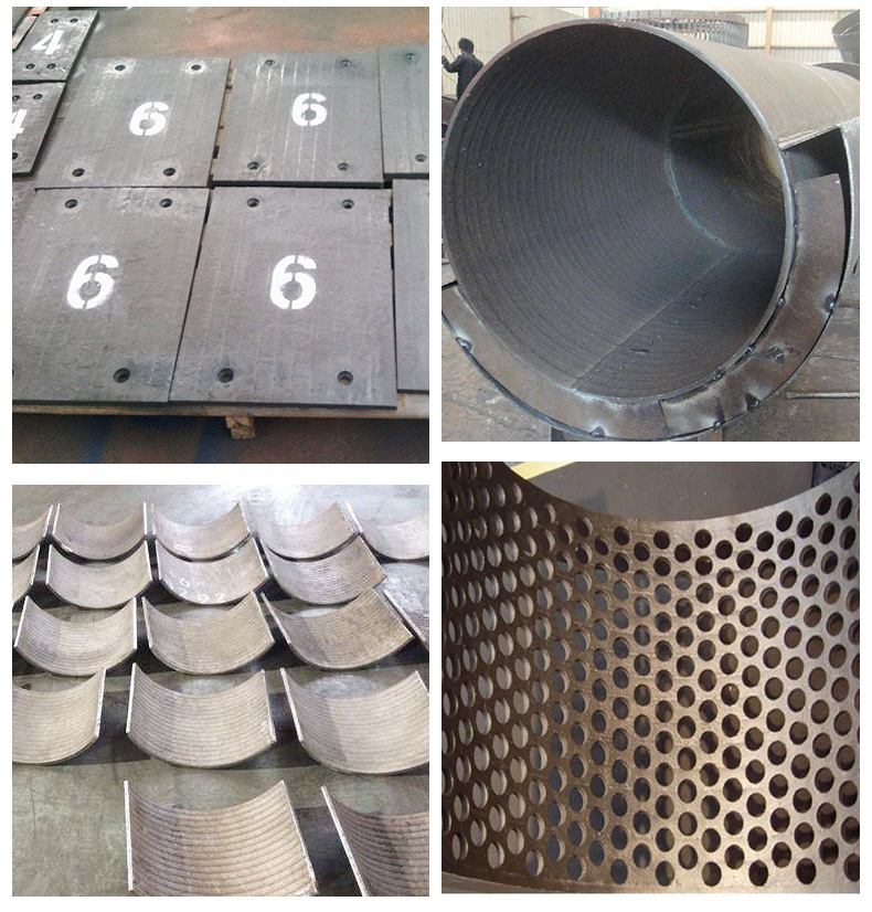 6+4堆焊耐磨板 耐磨复合钢板埋弧堆焊 板含Cr量高耐磨衬板