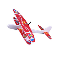批發新款泡沫電動飛機手拋充電雙翼航模回旋飛機模型禮品玩具批發