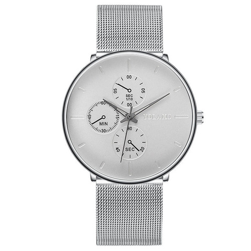 wish fashionable temperament ultra-thin mesh belt men's watch high-end business quartz watch wholesale