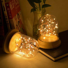 新款創意火樹銀花小夜燈LED家居伴睡氛圍燈床頭USB閱讀護眼小台燈
