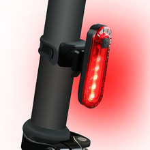 056自行车灯山地车尾灯USB充电LED安全警示灯 夜骑行装饰单车灯