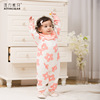 2019 Autumn and winter baby clothes Cotton clip one-piece garment 0-3 Female baby pure cotton Long sleeve Climbing clothes One piece On behalf of