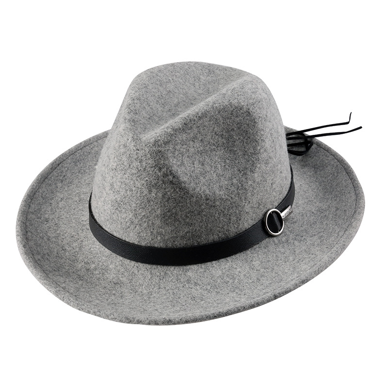 Sombrero de fieltro 2020 Otoño e Invierno de lana de estilo europeo y americano británico sombrero de copa Amazon sombrero de fieltro al por mayor de una sola pieza de entrega