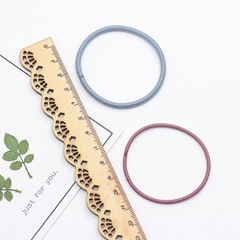 Korean 0.2mm seamless black solid color hair tie for ponytail, Japanese and Korean minimalist hair tie, like rubber band