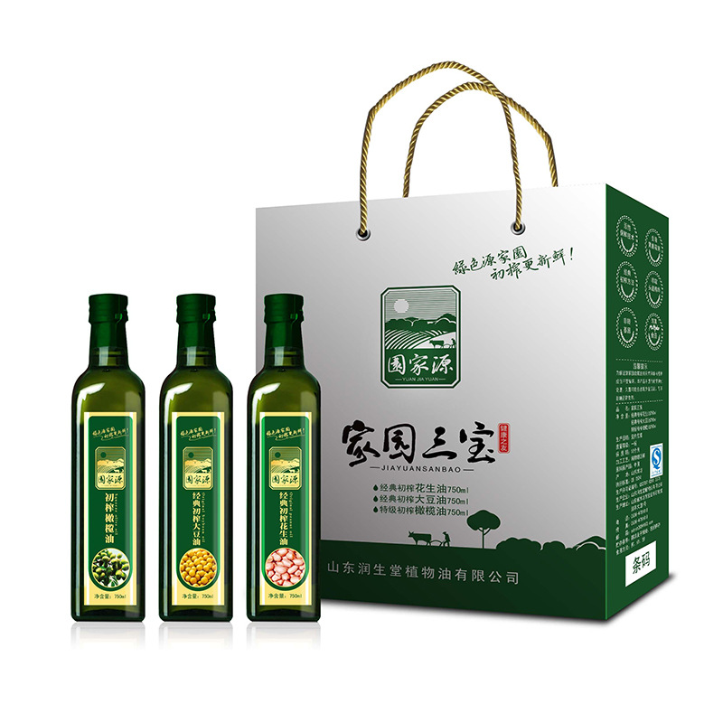 花生油包装盒 食用油包装箱 大豆油芝麻香油礼品盒厂家直销代发