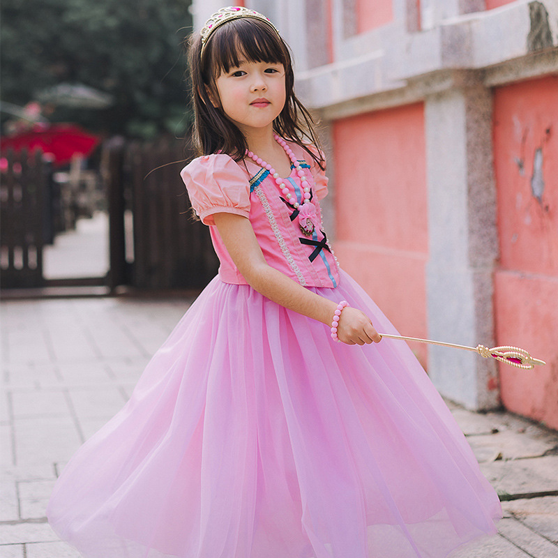 外贸童装新款女童连衣裙艾洛公主裙儿童万圣节演出服童裙一件代发|ru